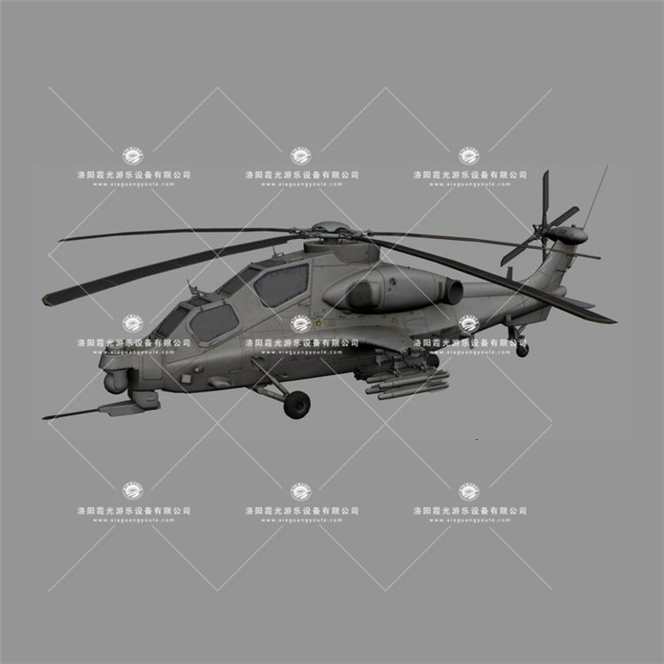 白云武装直升机3D模型